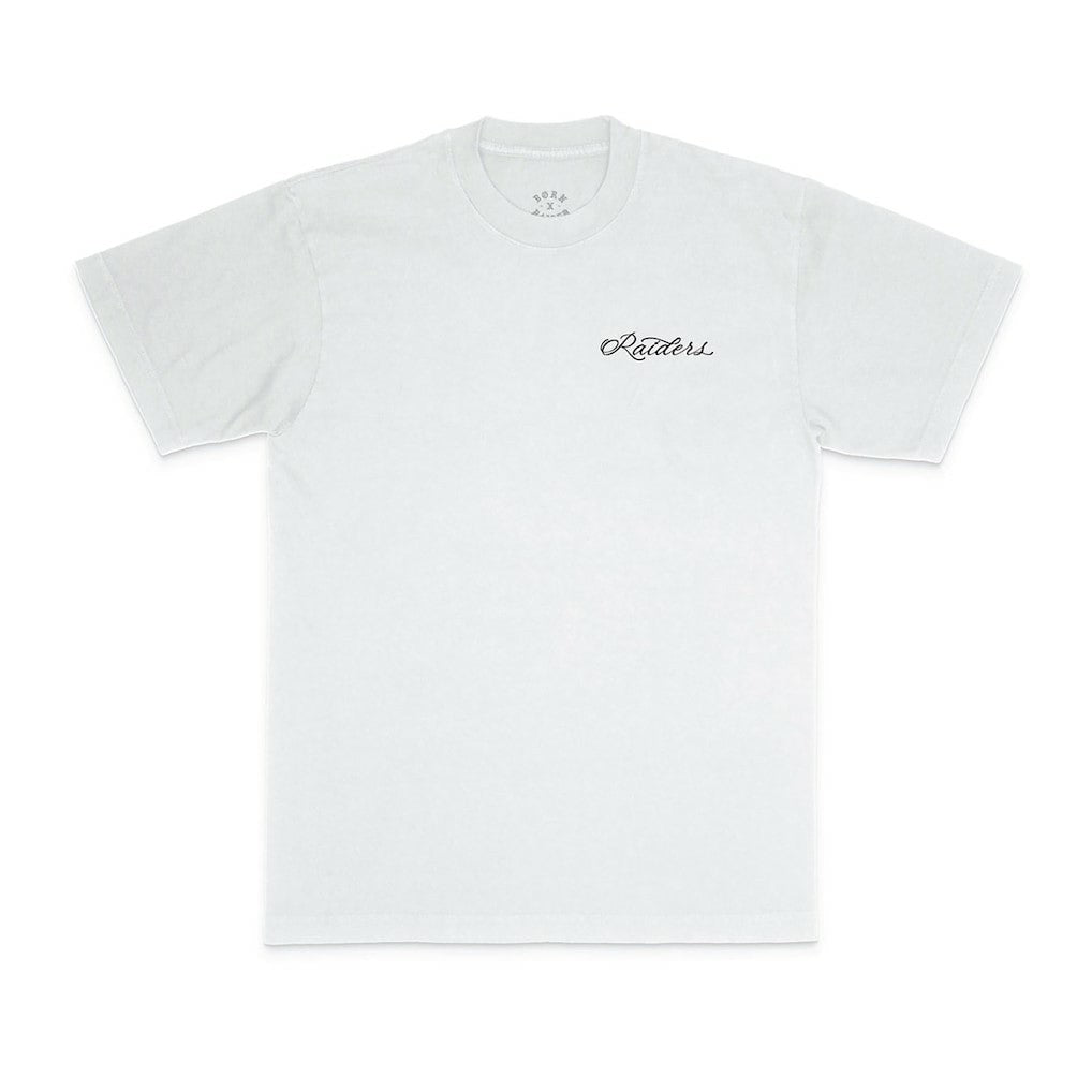 Las Vegas Raiders Born x Raised Unisex Fine Line T-Shirt White