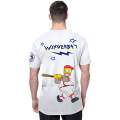 Toronto Blue Jays New Era MLB x Simpsons Homer Wonderbat T-Shirt - White T-shirts