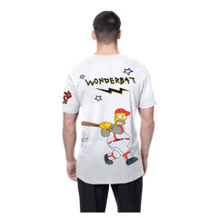 Atlanta Braves New Era MLB x Simpsons Homer Wonderbat T-Shirt - White T-shirts