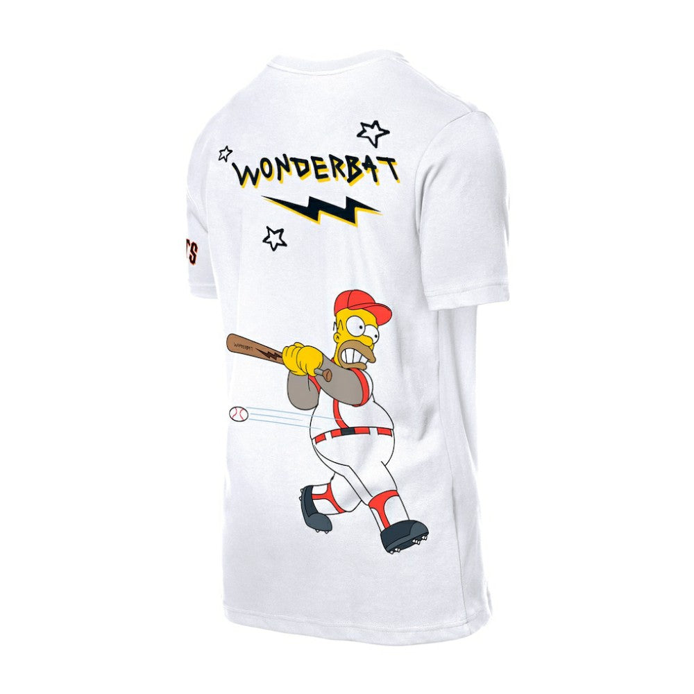 San Francisco Giants New Era MLB x Simpsons Homer Wunderbat SS Tee - White