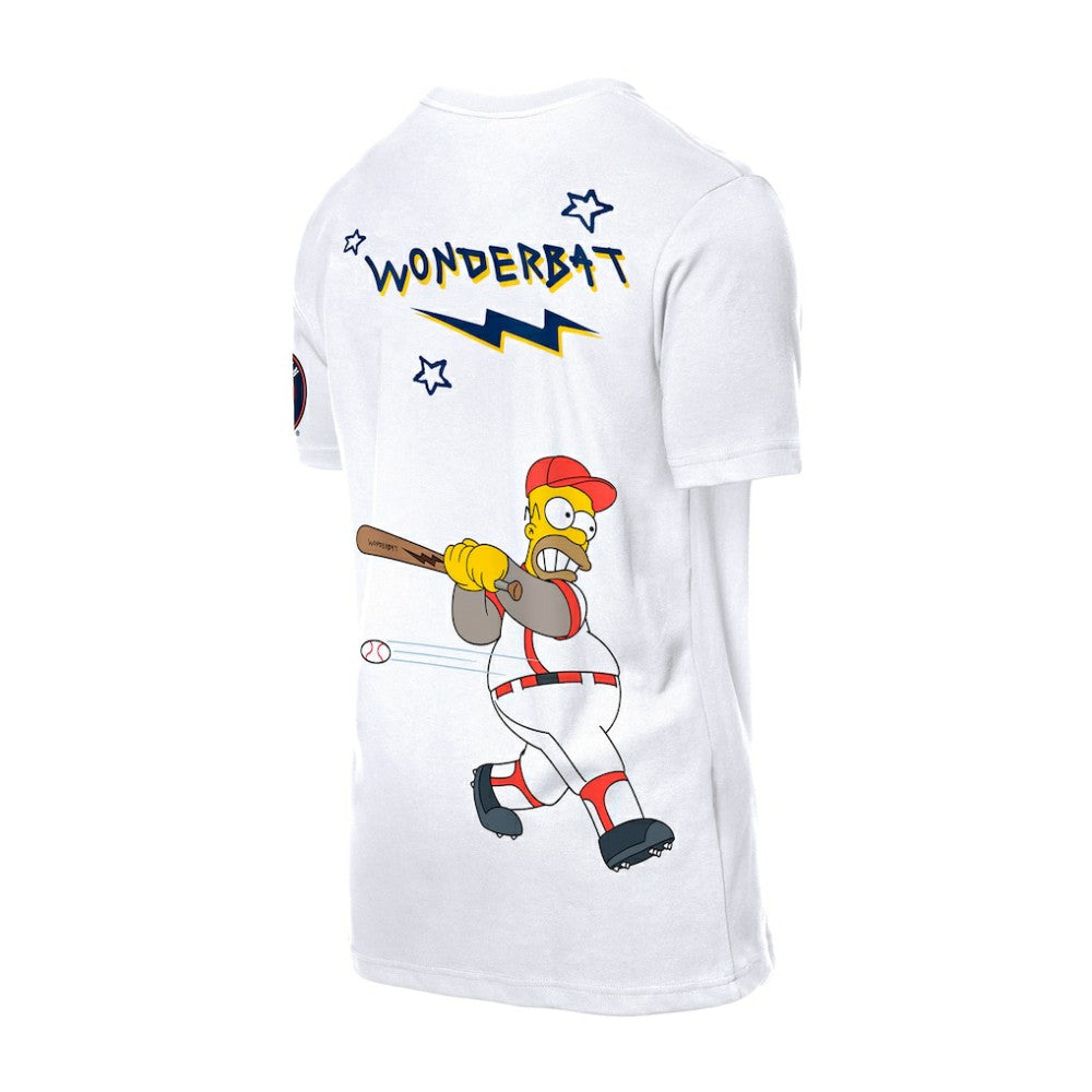 Houston Astros New Era MLB x Simpsons Homer Wonderbat T-Shirt - White T-shirts