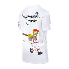 Houston Astros New Era MLB x Simpsons Homer Wonderbat T-Shirt - White T-shirts