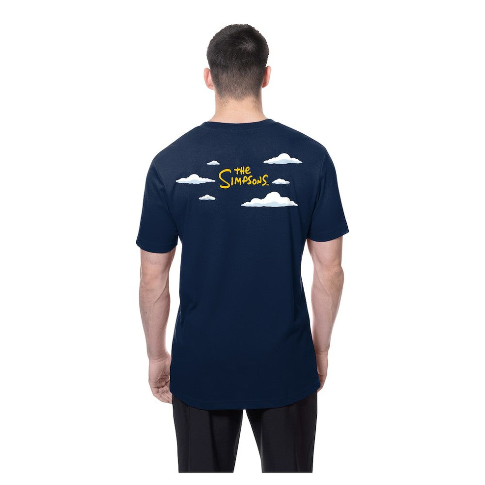 Atlanta Braves New Era MLB x Simpsons 2026 Collab Clouds T-Shirt - Navy T-shirts