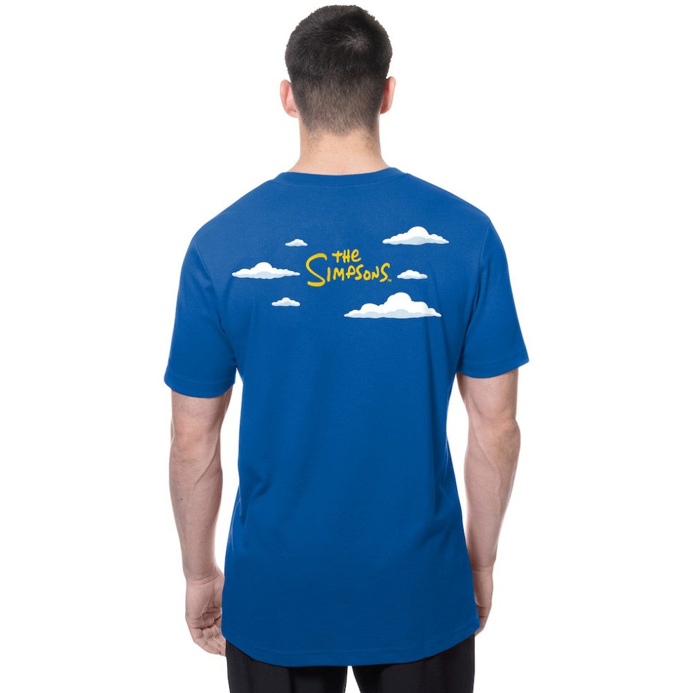 Chicago Cubs New Era MLB x Simpsons 2026 Collab Clouds T-Shirt - Royal T-shirts