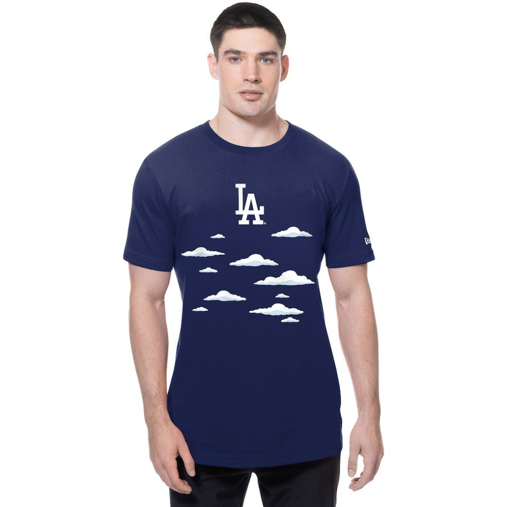 Los Angeles Dodgers New Era MLB x Simpsons 2026 Collab Clouds T-Shirt - Royal T-shirts