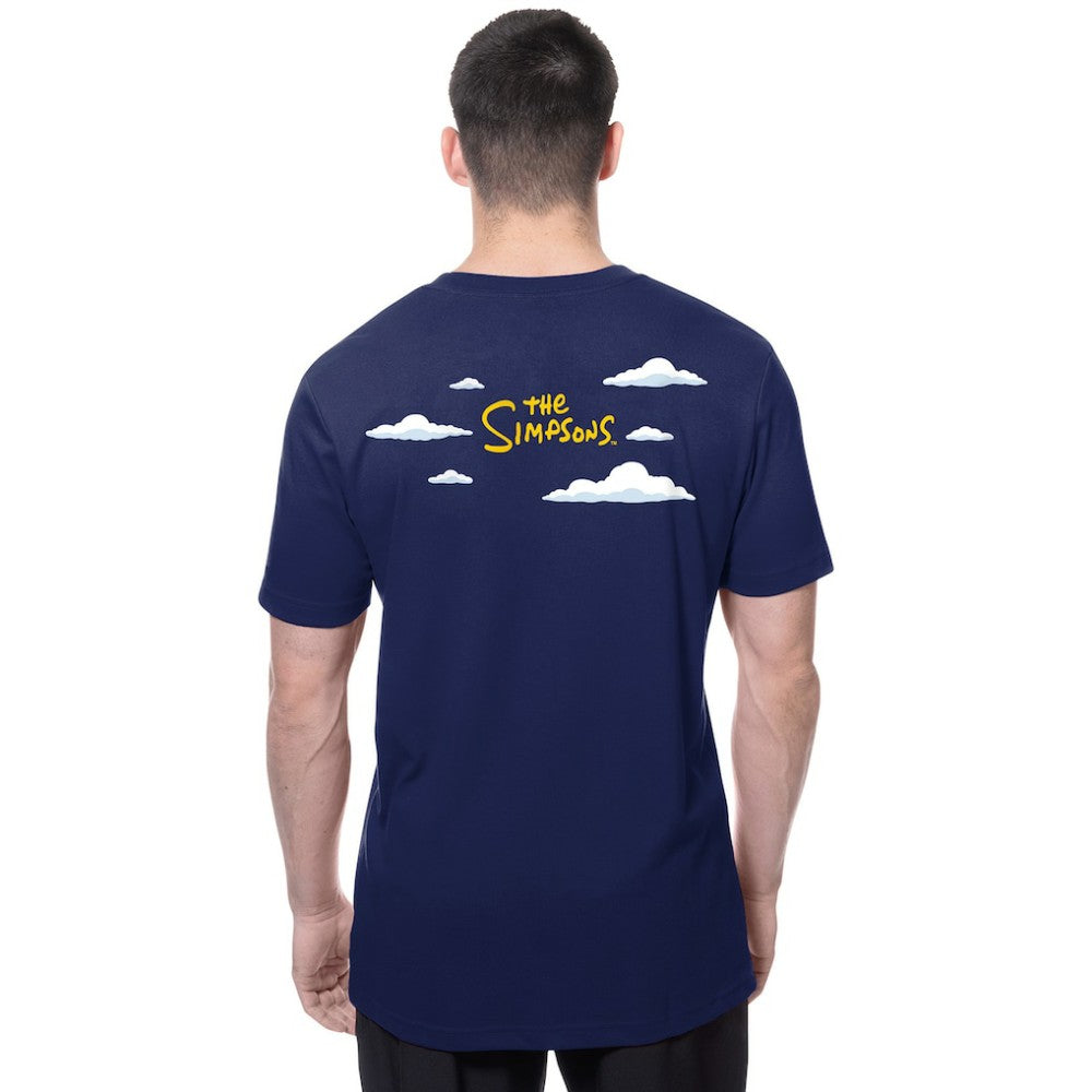 Los Angeles Dodgers New Era MLB x Simpsons 2026 Collab Clouds T-Shirt - Royal T-shirts