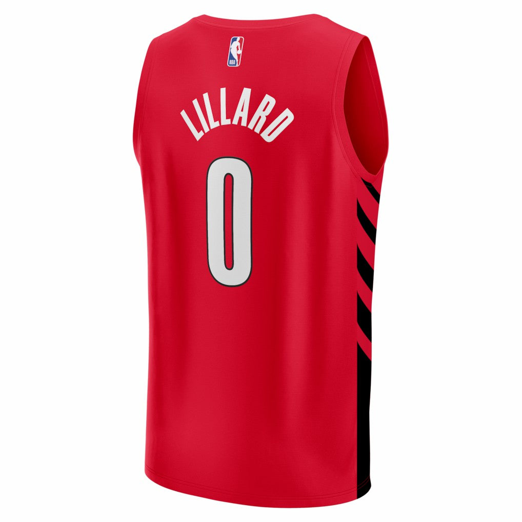 Damian Lillard Portland Trail Blazers Fast Break Replica Jersey Red Statement Edition