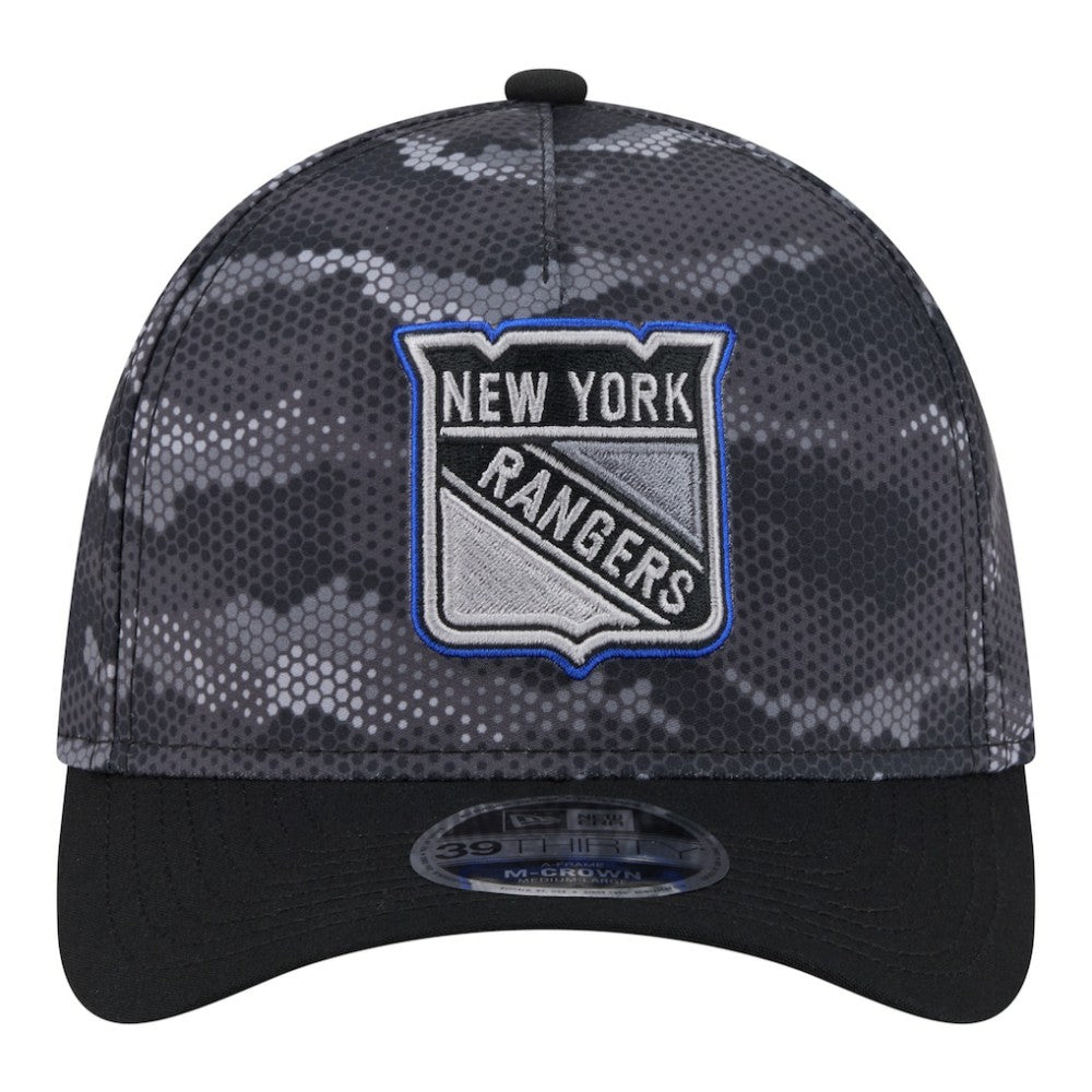 NHL New York Rangers New Era Zero Dark 39THIRTY Flex Hat - Black