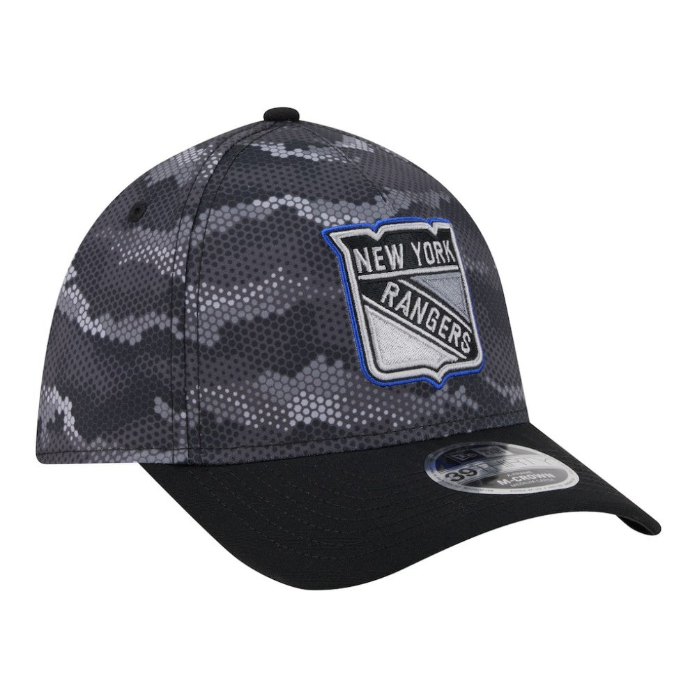 NHL New York Rangers New Era Zero Dark 39THIRTY Flex Hat - Black