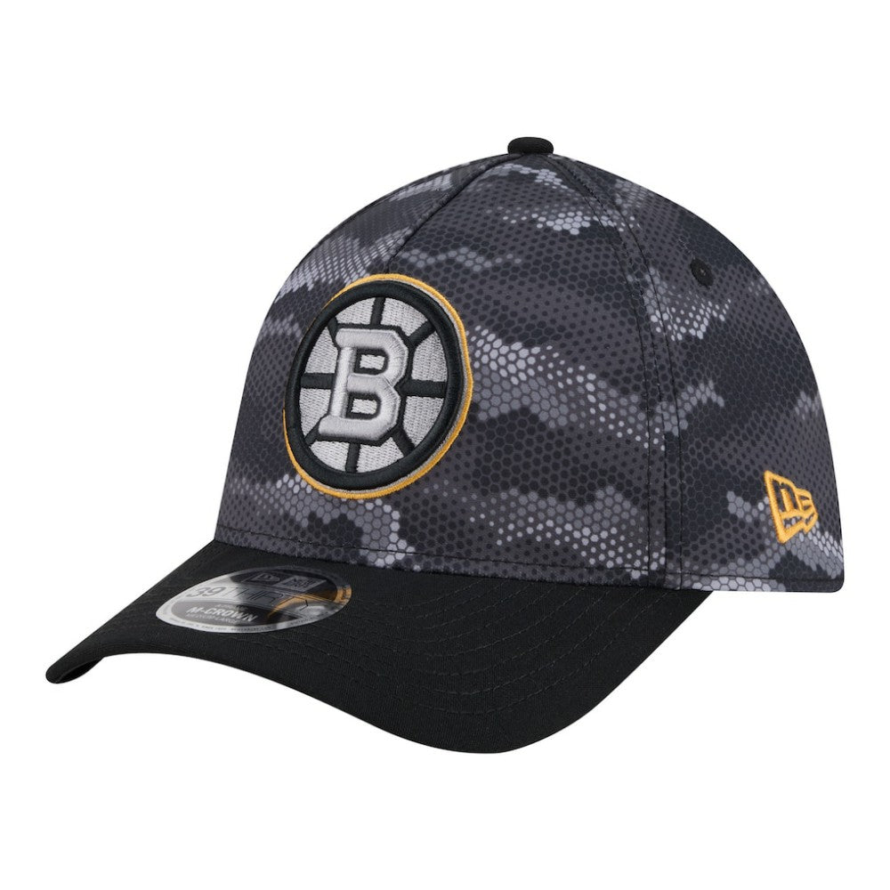 NHL Boston Bruins New Era Zero Dark 39THIRTY Flex Hat - Black