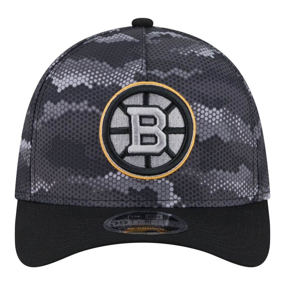 NHL Boston Bruins New Era Zero Dark 39THIRTY Flex Hat - Black