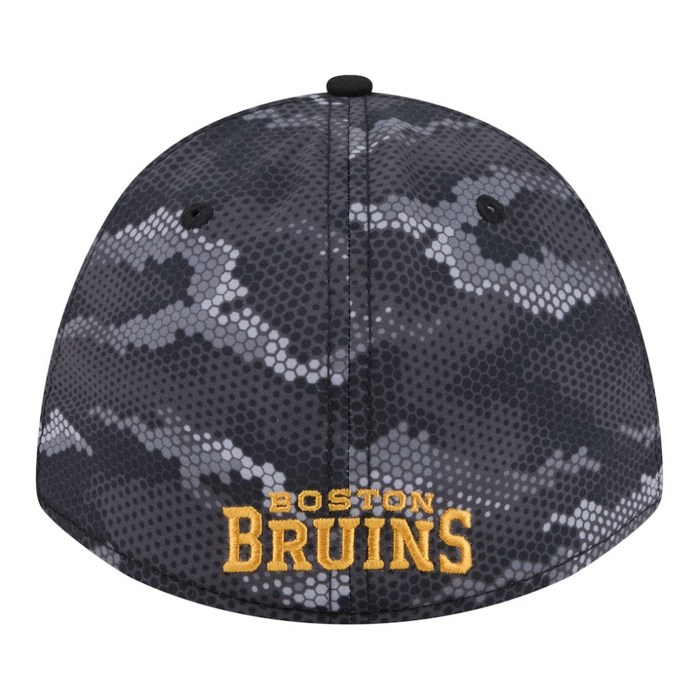 NHL Boston Bruins New Era Zero Dark 39THIRTY Flex Hat - Black