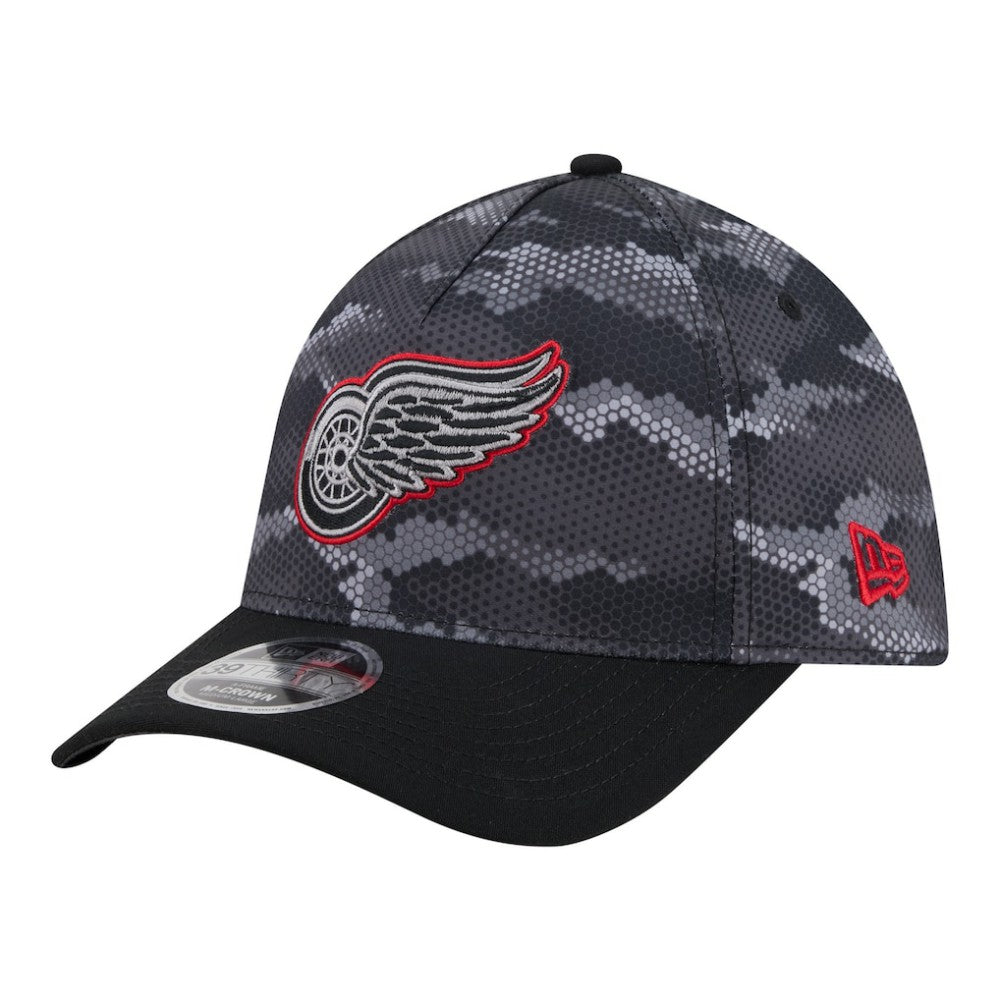 NHL Detroit Red Wings New Era Zero Dark 39THIRTY Flex Hat - Black