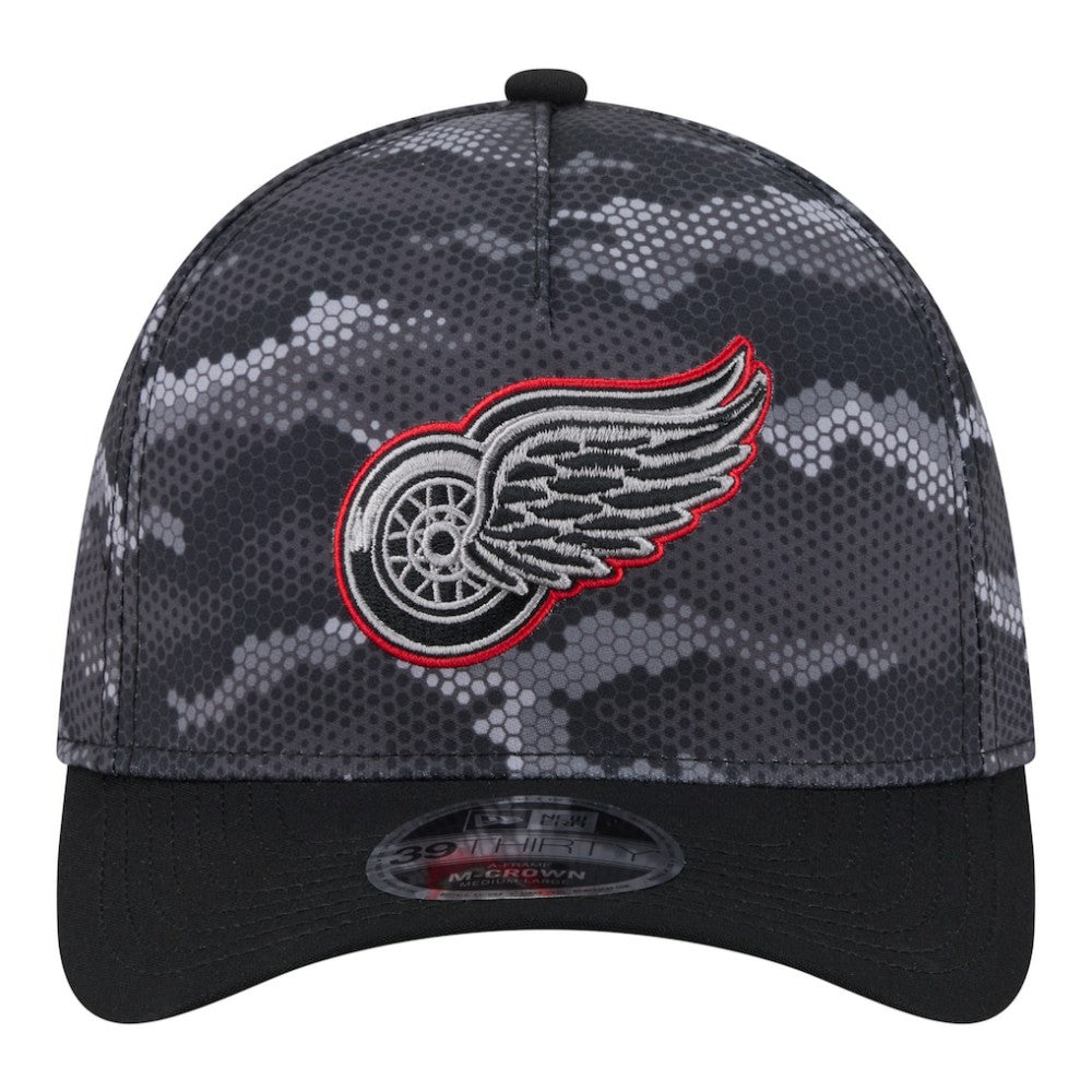 NHL Detroit Red Wings New Era Zero Dark 39THIRTY Flex Hat - Black
