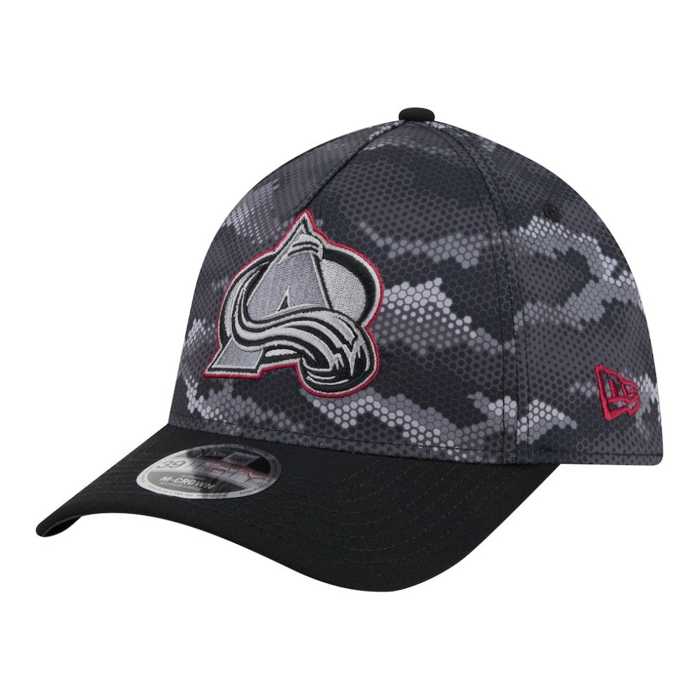 NHL Colorado Avalanche New Era Zero Dark 39THIRTY Flex Hat - Black