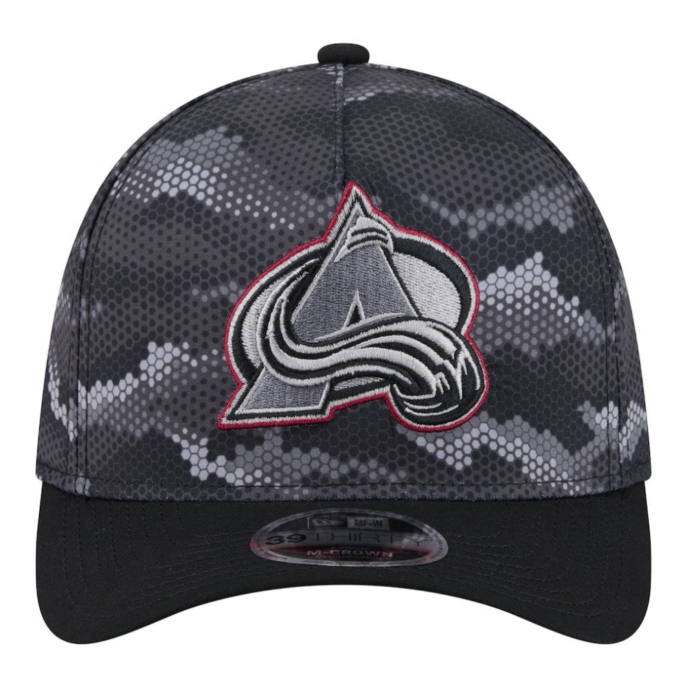 NHL Colorado Avalanche New Era Zero Dark 39THIRTY Flex Hat - Black