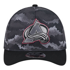 NHL Colorado Avalanche New Era Zero Dark 39THIRTY Flex Hat - Black