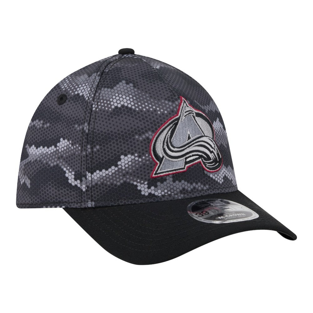 NHL Colorado Avalanche New Era Zero Dark 39THIRTY Flex Hat - Black