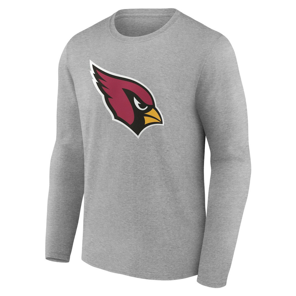 Arizona Cardinals Team Authentic Personalized Name & Number Long Sleeve T-Shirt Gray