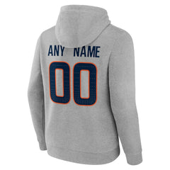 Denver Broncos Team Authentic Personalized Name & Number Hoodie Gray