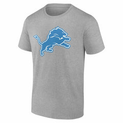 Detroit Lions Team Authentic Personalized Name & Number T-Shirt Gray