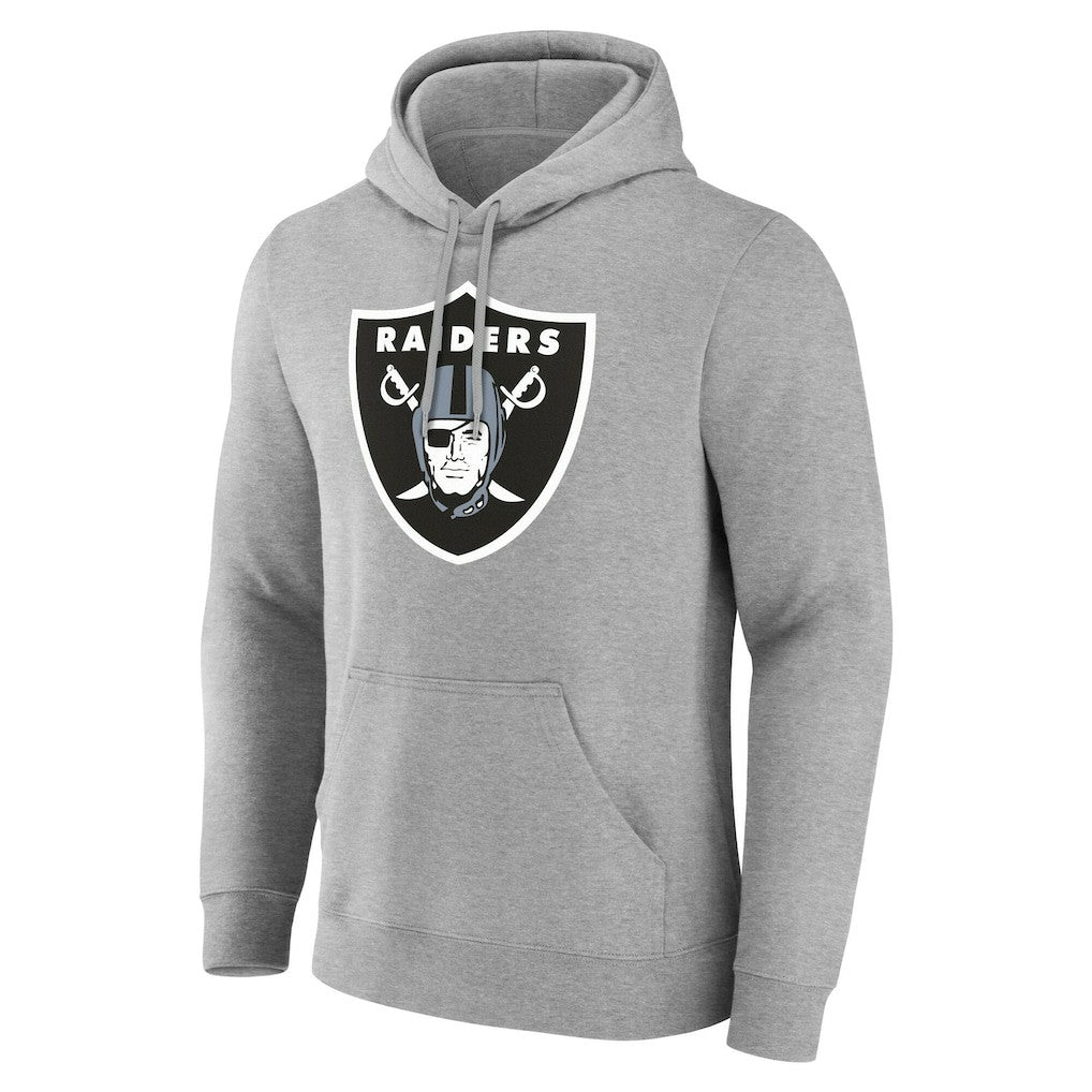 Las Vegas Raiders Team Authentic Personalized Name & Number Hoodie Gray