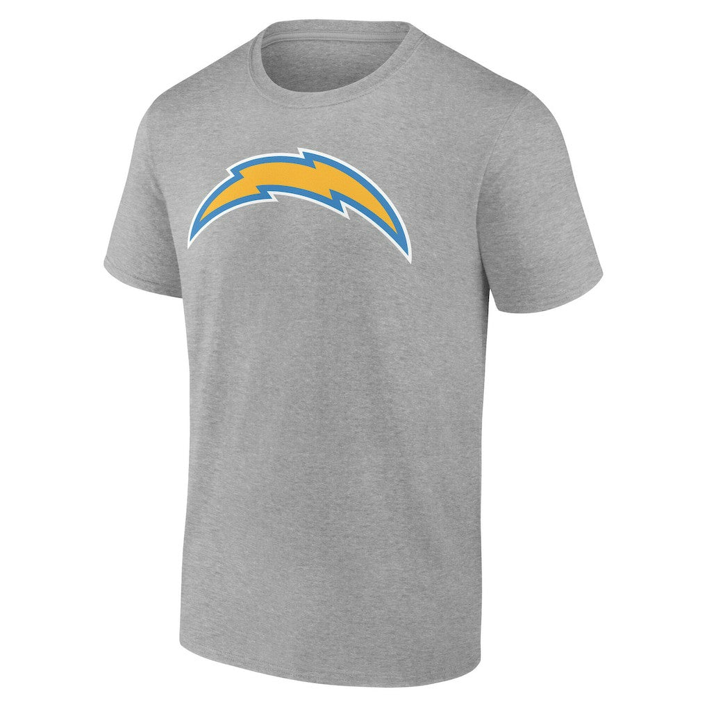 Los Angeles Chargers Team Authentic Personalized Name & Number T-Shirt Gray
