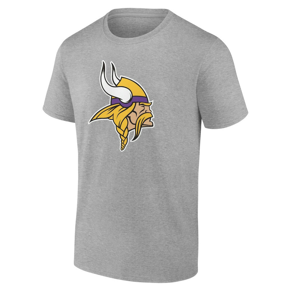 Minnesota Vikings Team Authentic Personalized Name & Number T-Shirt Gray