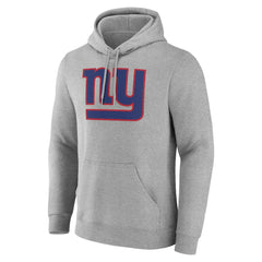 New York Giants Team Authentic Personalized Name & Number Hoodie Gray