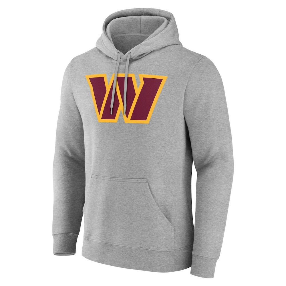 Washington Commanders Team Authentic Personalized Name & Number Hoodie Gray