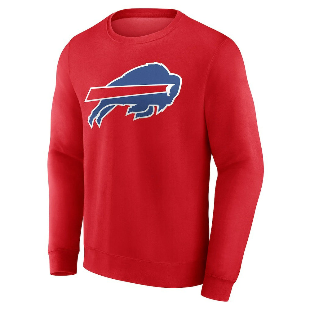 Buffalo Bills Team Authentic Personalized Name & Number Sweatshirt Red