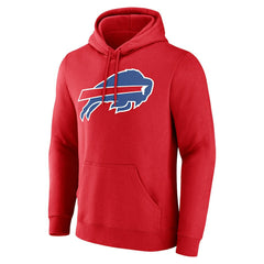 Buffalo Bills Team Authentic Personalized Name & Number Hoodie Red