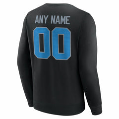 Detroit Lions Team Authentic Personalized Name & Number Sweatshirt Black
