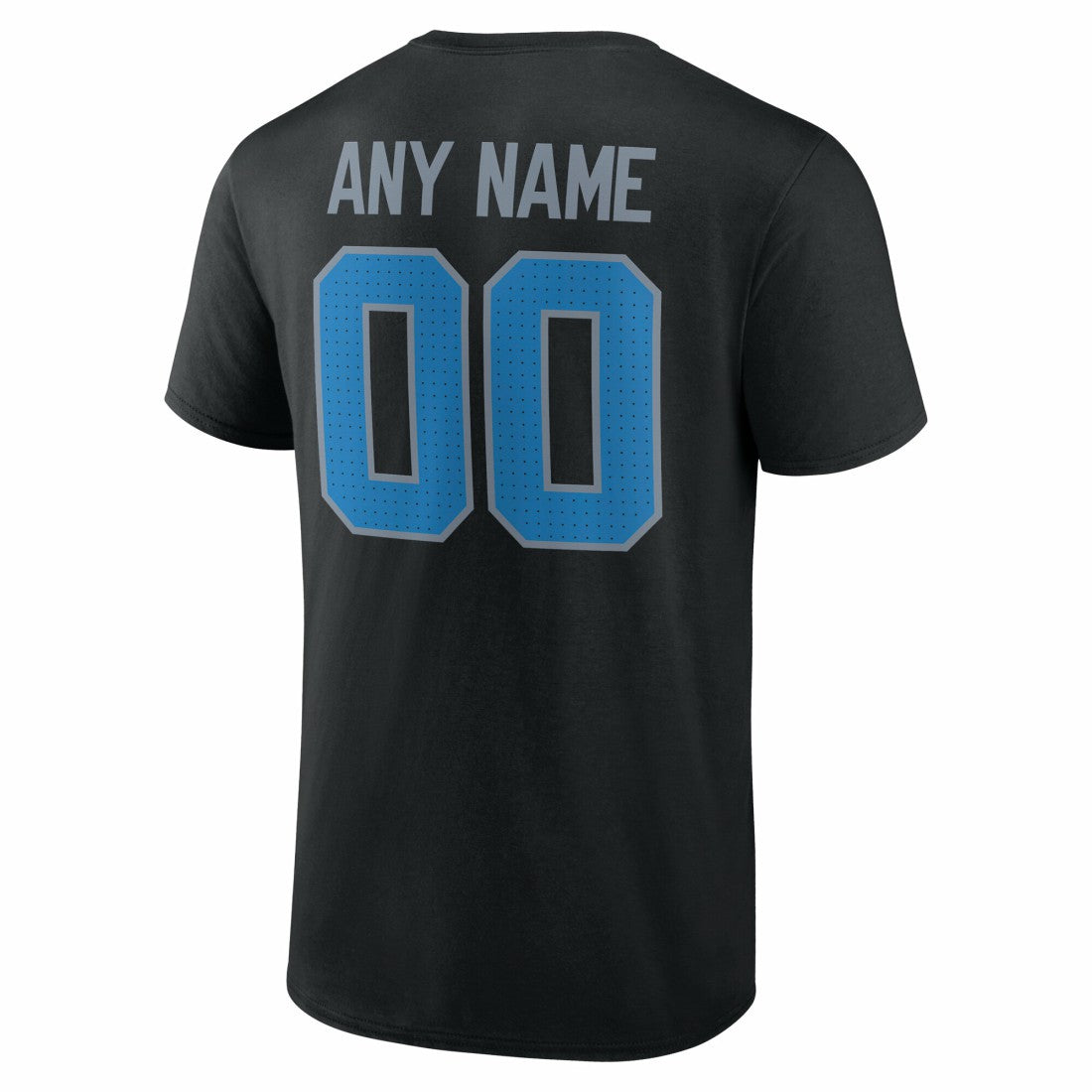Detroit Lions Team Authentic Personalized Name & Number T-Shirt Black