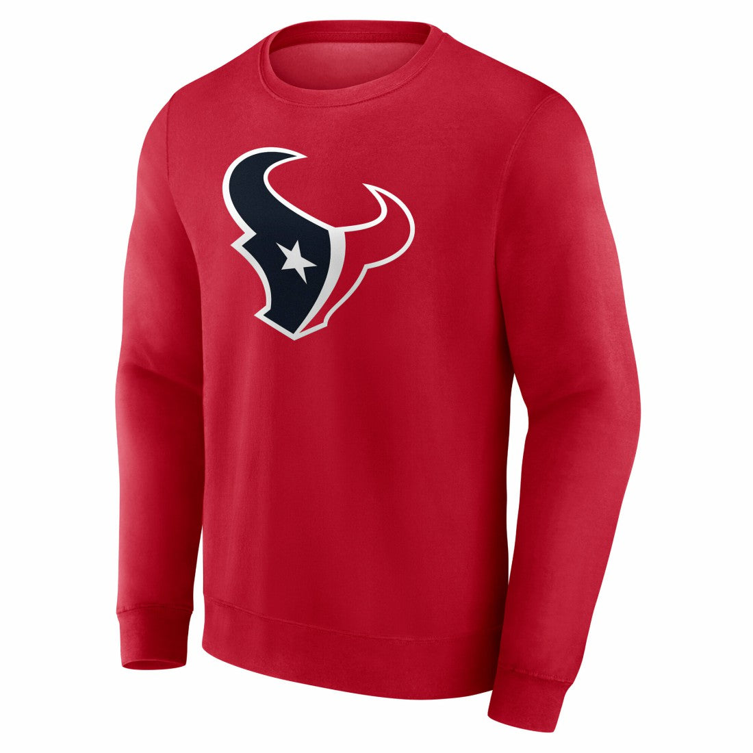 Houston Texans Team Authentic Personalized Name & Number Sweatshirt Red