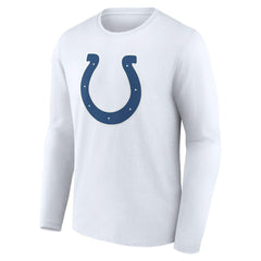 Indianapolis Colts Team Authentic Personalized Name & Number Long Sleeve T-Shirt White