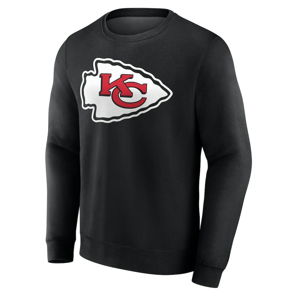 Kansas City Chiefs Team Authentic Personalized Name & Number Sweatshirt Black