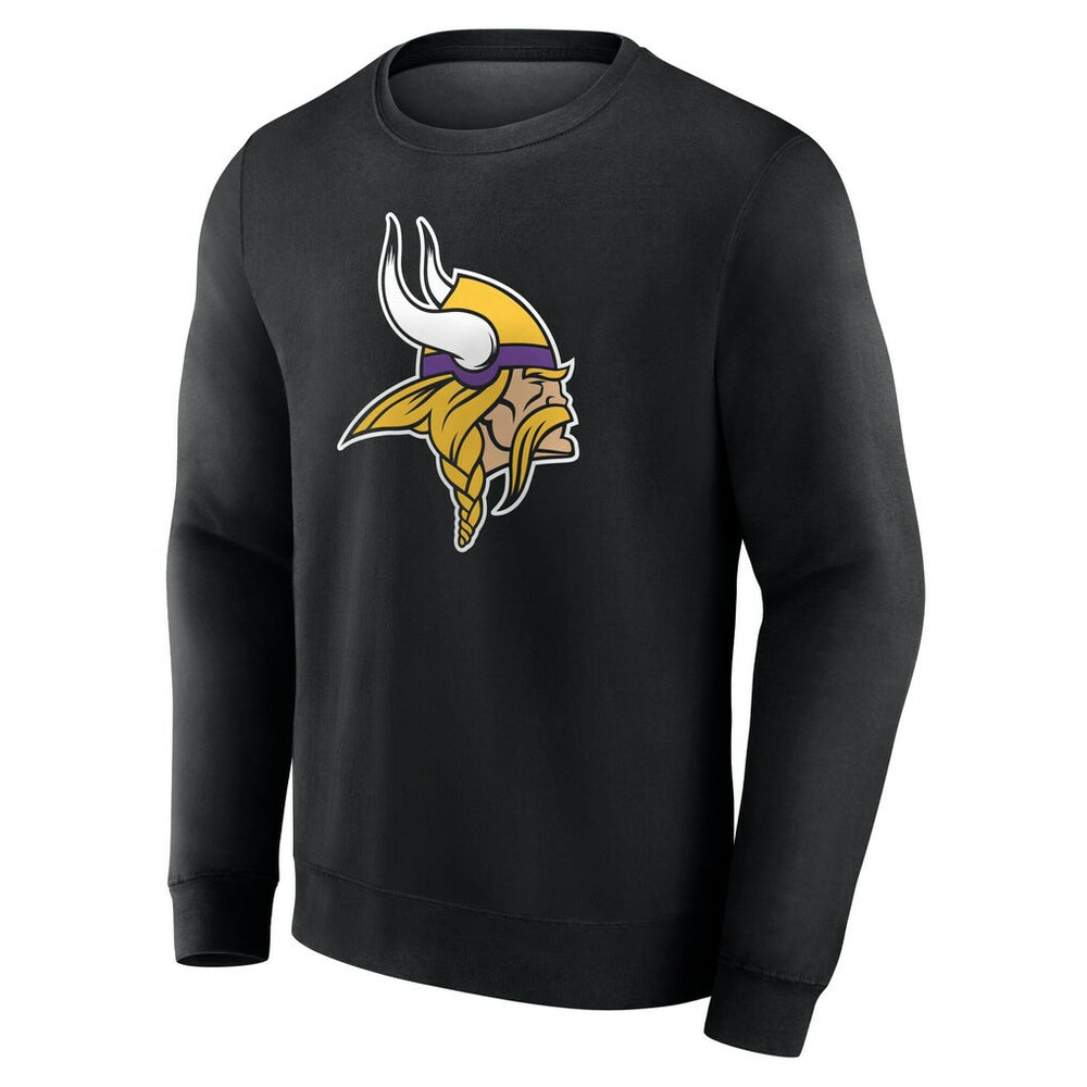Minnesota Vikings Team Authentic Personalized Name & Number Sweatshirt Black