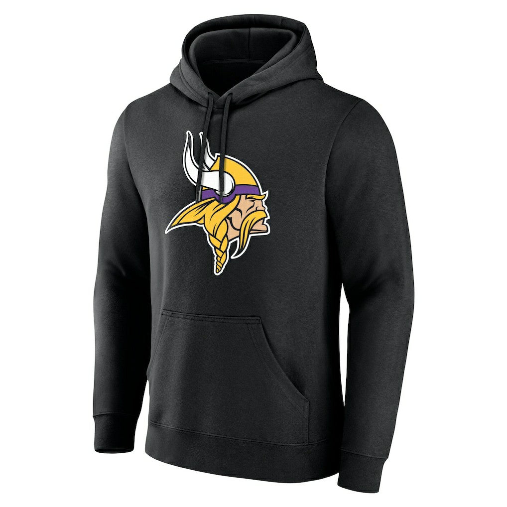Minnesota Vikings Team Authentic Personalized Name & Number Hoodie Black