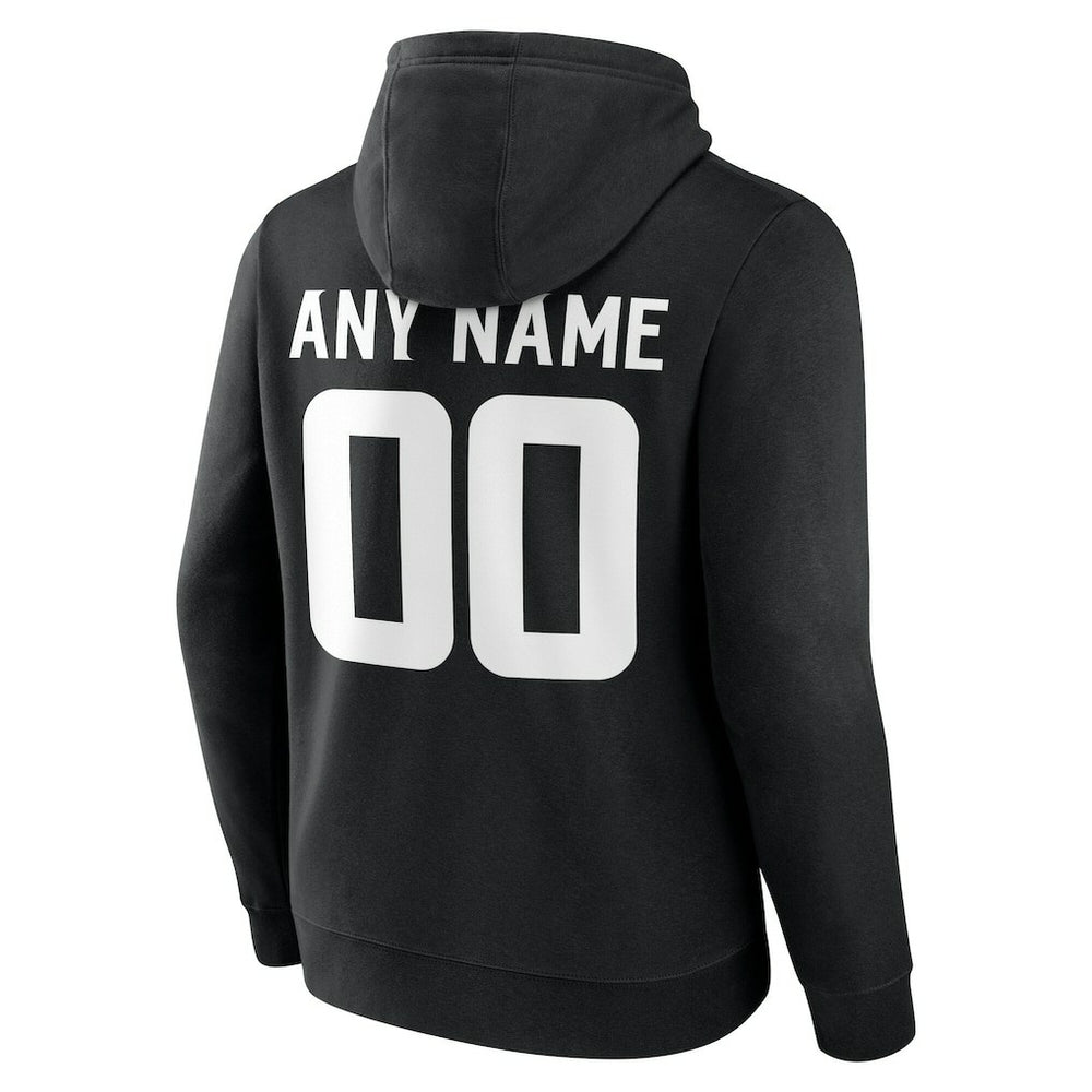 Minnesota Vikings Team Authentic Personalized Name & Number Hoodie Black