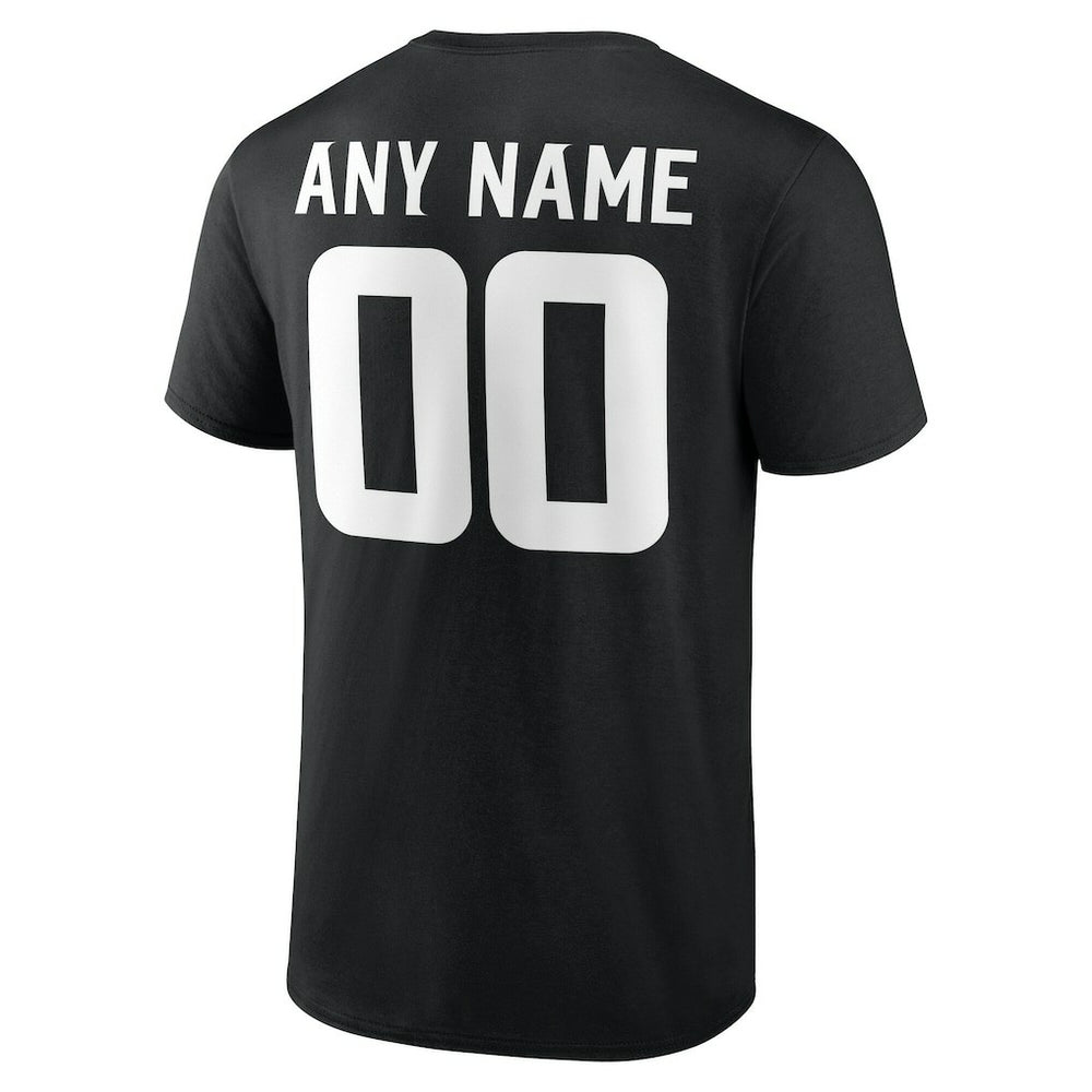 Minnesota Vikings Team Authentic Personalized Name & Number T-Shirt Black