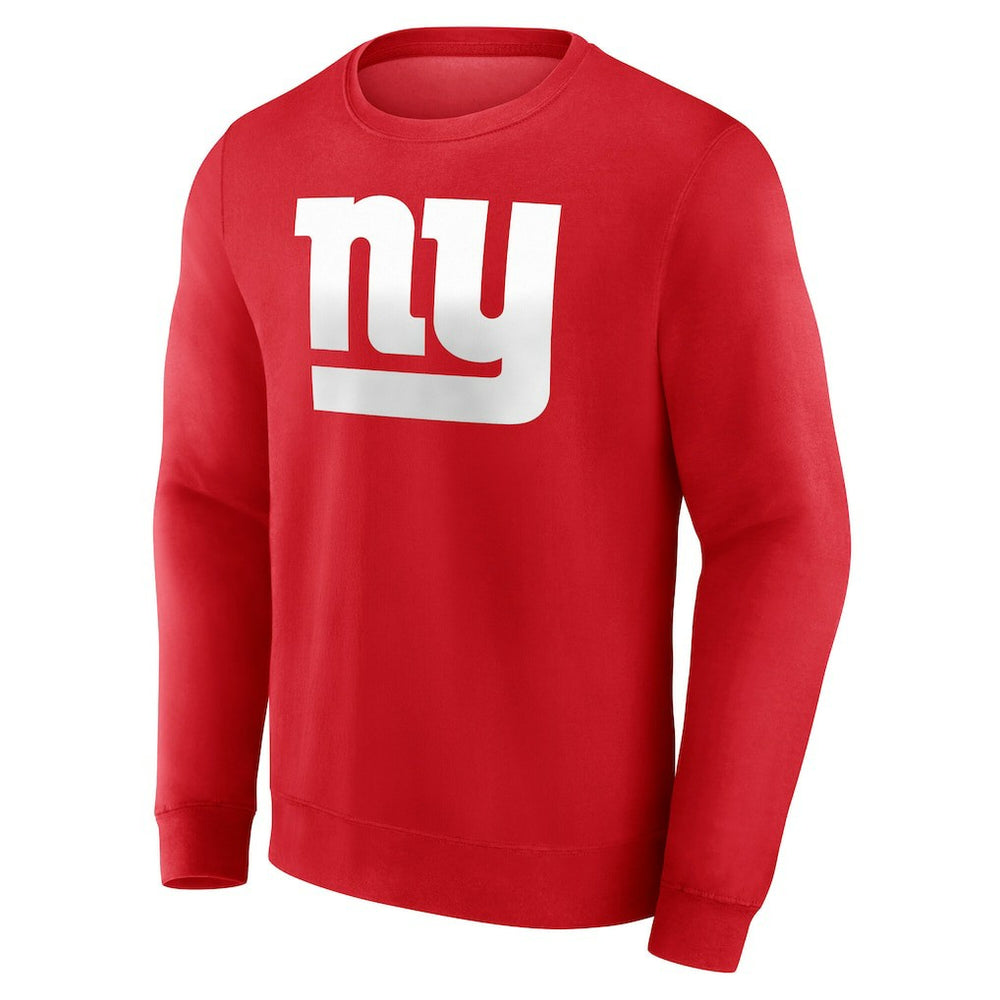 New York Giants Team Authentic Personalized Name & Number Sweatshirt Red
