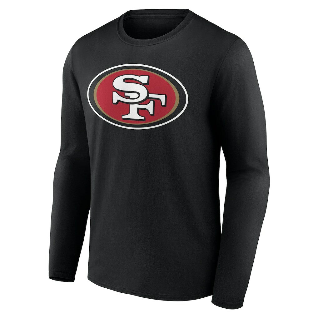 San Francisco 49ers Team Authentic Personalized Name & Number Long Sleeve T-Shirt Black