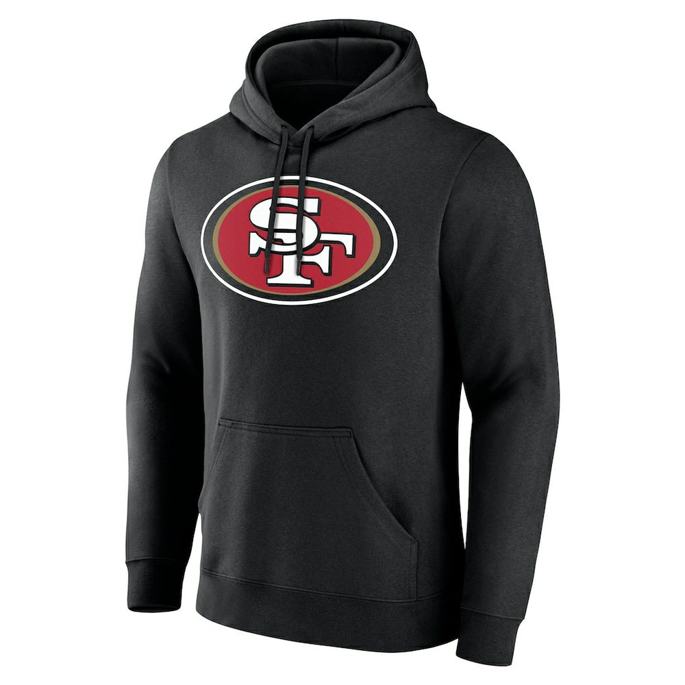 San Francisco 49ers Team Authentic Personalized Name & Number Hoodie Black