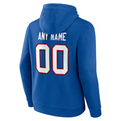 Buffalo Bills Team Authentic Personalized Name & Number Hoodie Royal