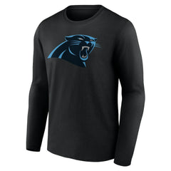 Carolina Panthers Team Authentic Personalized Name & Number Long Sleeve T-Shirt Black