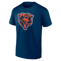 Chicago Bears Team Authentic Personalized Name & Number T-Shirt Navy