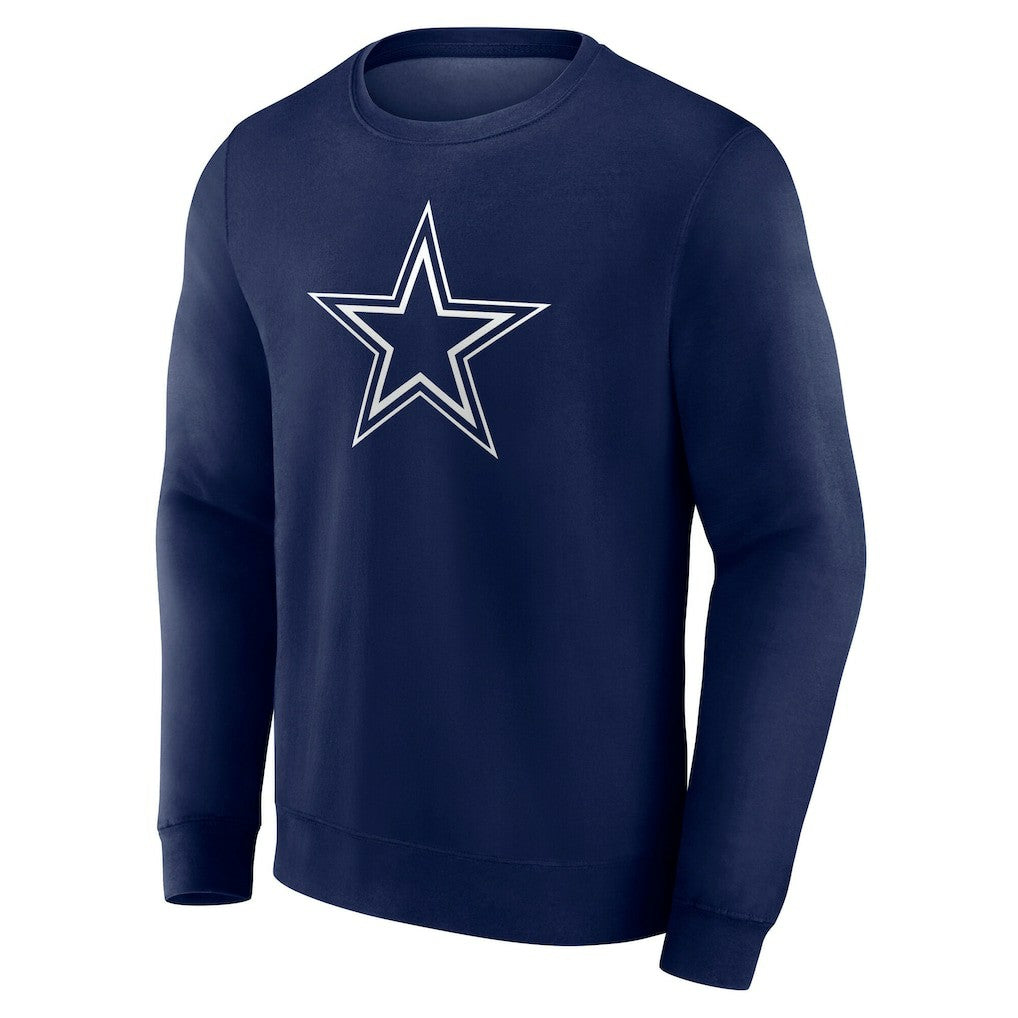 Dallas Cowboys Team Authentic Personalized Name & Number Sweatshirt Navy
