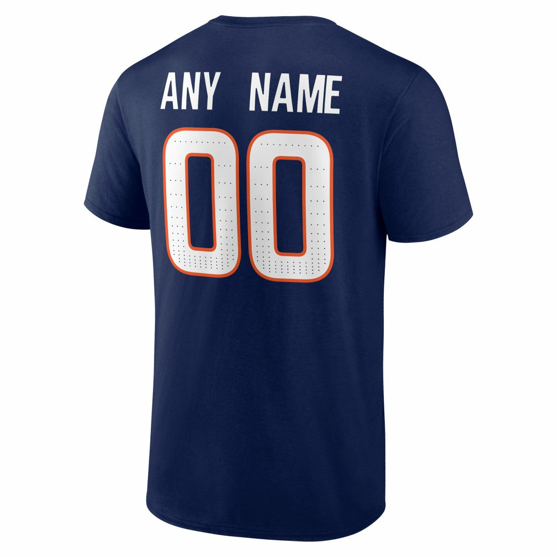 Denver Broncos Team Authentic Personalized Name & Number T-Shirt Navy