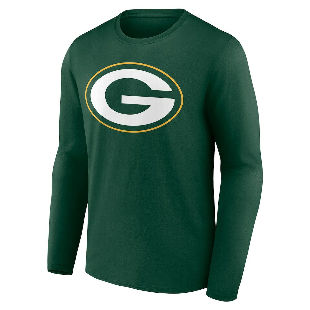 Green Bay Packers Team Authentic Personalized Name & Number Long Sleeve T-Shirt Green